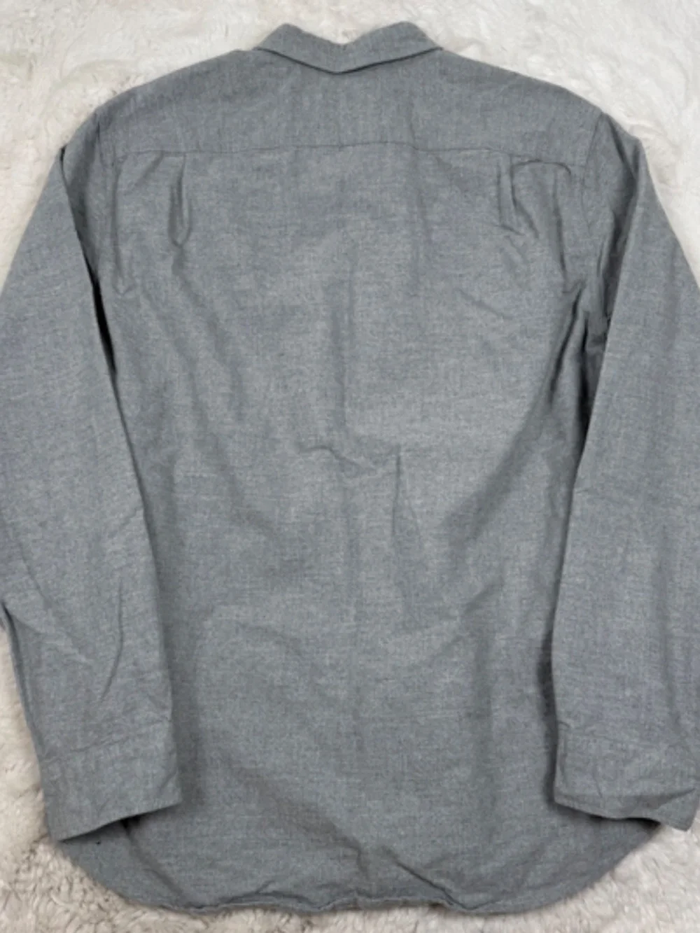 J. Crew Button Down Long Sleeve Flannel Shirt Leather Elbow Patches Men's Large